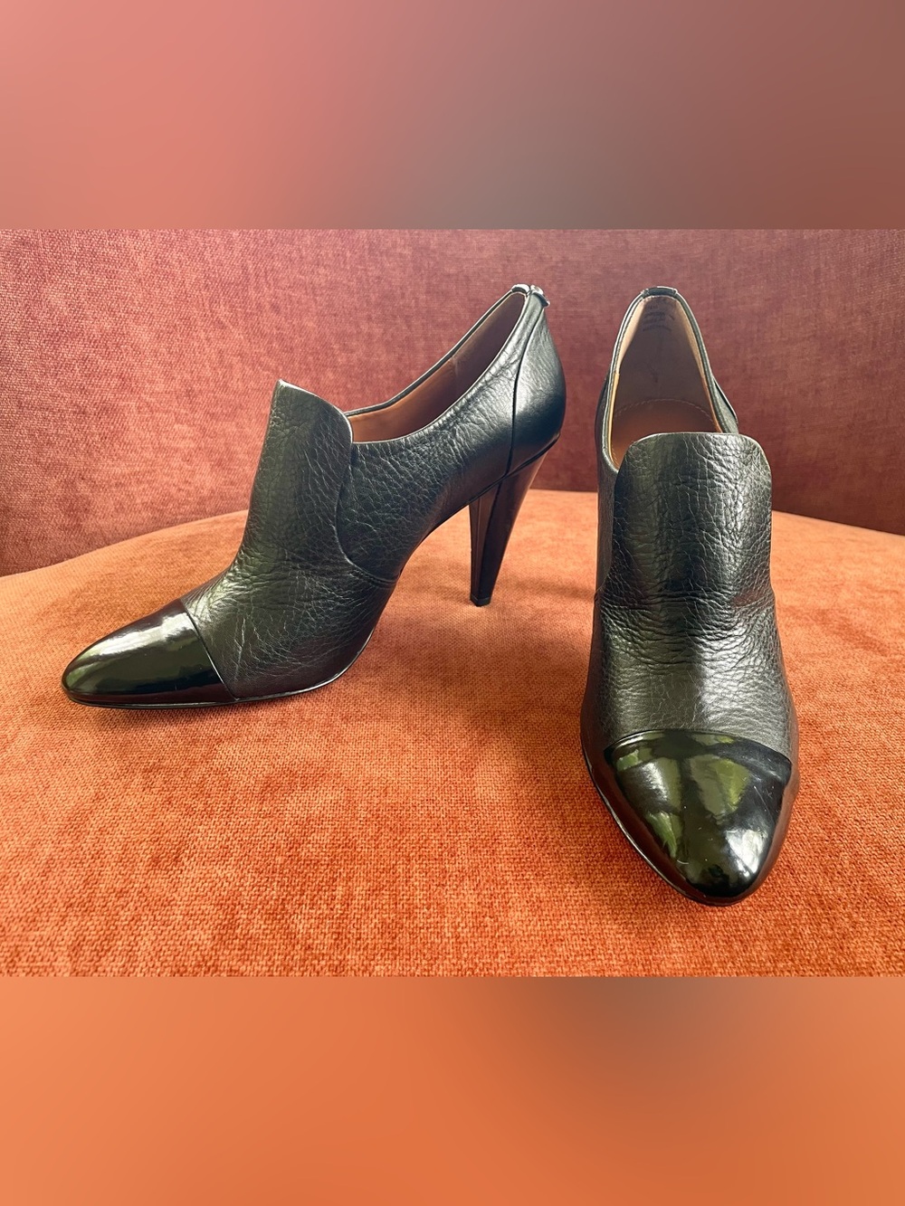 Calvin Klein Black Genuine Leather classy High-Heels